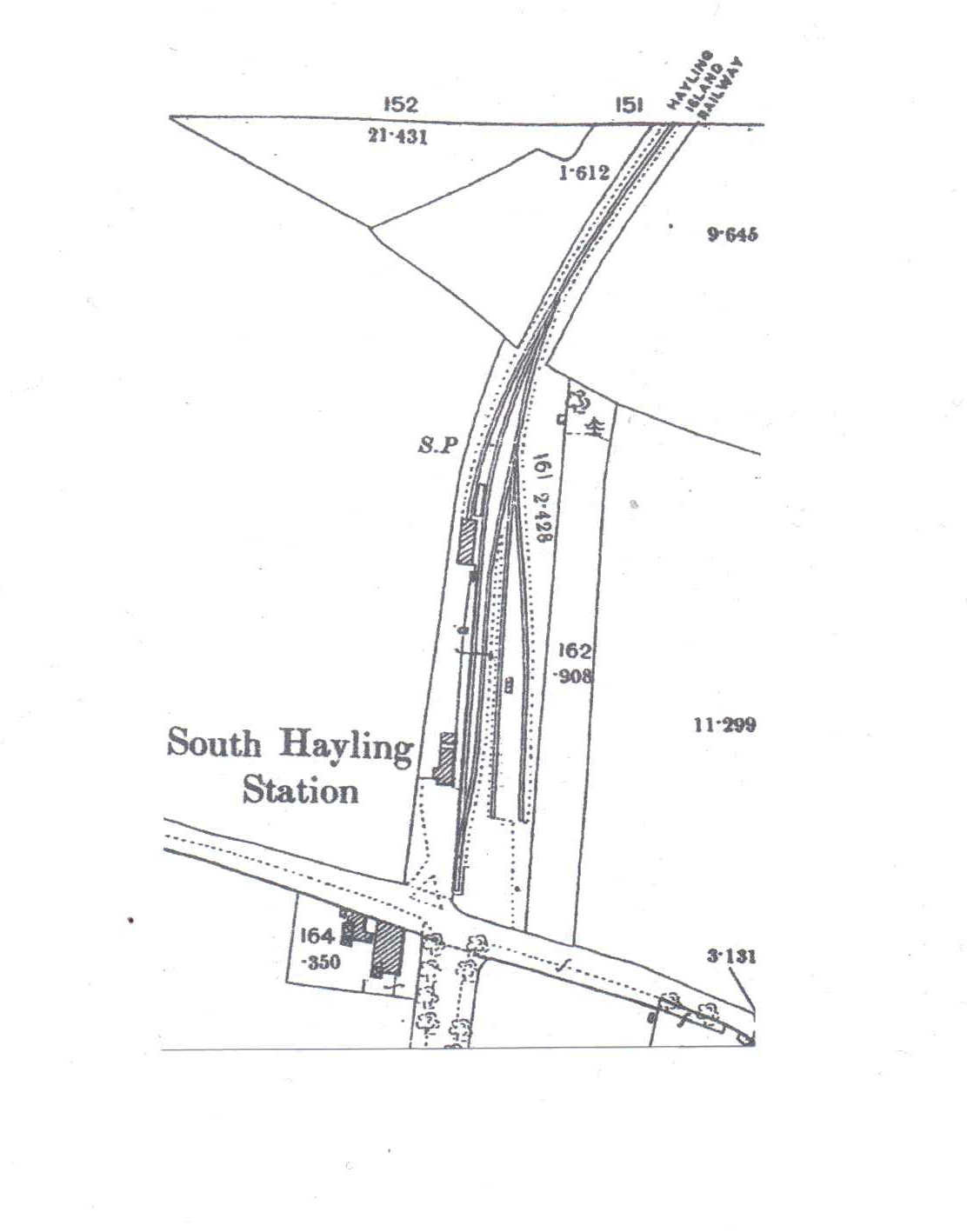 South Hayling track plan 1896